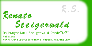 renato steigerwald business card